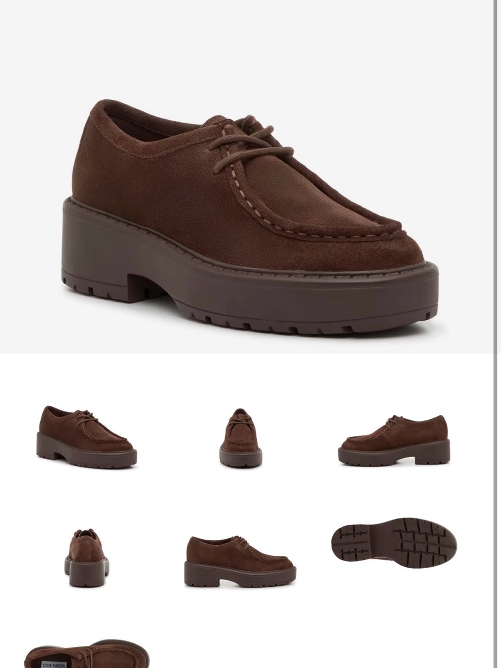 Steve Madden Millerr Wallabee Platform Loafer
